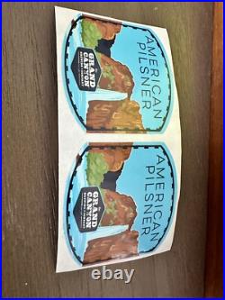 Grand Canyon Brewing BEER Tap Handle Label 11 ARIZONA SKULL NEW Old Stock 2008