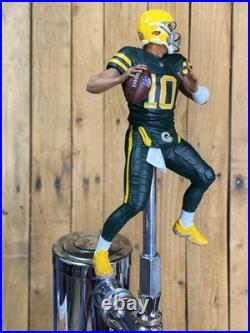Green Bay Packers Beer Tap Handle Jordan Love Football Retro Uni Keg Kegerator