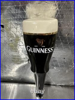 Guinness Draught Stout Beer Tap Handle & Nitro Faucet Ceramic Pint Glass