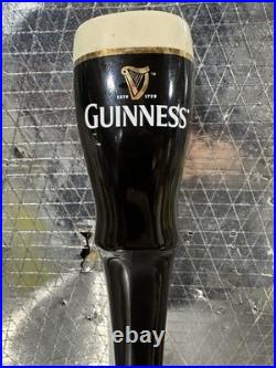 Guinness Draught Stout Beer Tap Handle & Nitro Faucet Ceramic Pint Glass