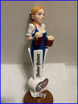 HACKER PSCHORR OKTOBERFEST BLONDE BAR MAID draft beer tap handle. GERMANY