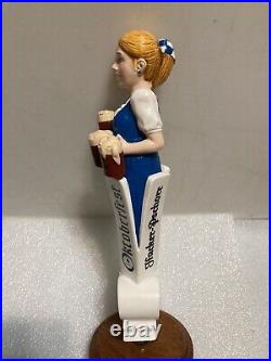 HACKER PSCHORR OKTOBERFEST BLONDE BAR MAID draft beer tap handle. GERMANY