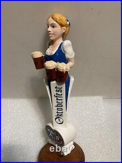 HACKER PSCHORR OKTOBERFEST BLONDE BAR MAID draft beer tap handle. GERMANY