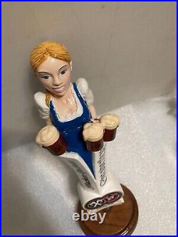 HACKER PSCHORR OKTOBERFEST BLONDE BAR MAID draft beer tap handle. GERMANY