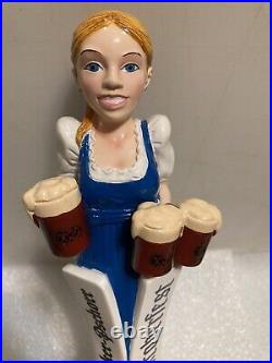 HACKER PSCHORR OKTOBERFEST BLONDE BAR MAID draft beer tap handle. GERMANY