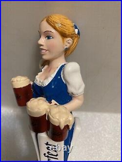 HACKER PSCHORR OKTOBERFEST BLONDE BAR MAID draft beer tap handle. GERMANY