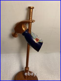 HAMMER AND NAIL BROWN ALE COPPER NAIL & HAMMER draft beer tap handle