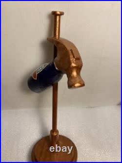 HAMMER AND NAIL BROWN ALE COPPER NAIL & HAMMER draft beer tap handle