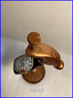 HAMMER AND NAIL BROWN ALE COPPER NAIL & HAMMER draft beer tap handle