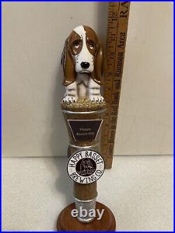 HAPPY BASSET GRACIE AND FRECKLES HOPPY BASSET IPA draft beer tap handle. KANSAS