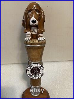 HAPPY BASSET GRACIE AND FRECKLES HOPPY BASSET IPA draft beer tap handle. KANSAS