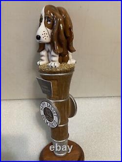 HAPPY BASSET GRACIE AND FRECKLES HOPPY BASSET IPA draft beer tap handle. KANSAS