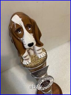 HAPPY BASSET GRACIE AND FRECKLES HOPPY BASSET IPA draft beer tap handle. KANSAS