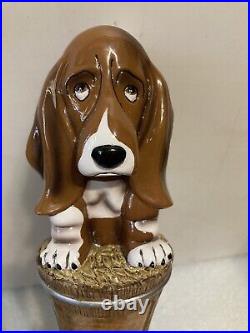 HAPPY BASSET GRACIE AND FRECKLES HOPPY BASSET IPA draft beer tap handle. KANSAS