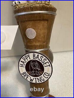 HAPPY BASSET GRACIE AND FRECKLES HOPPY BASSET IPA draft beer tap handle. KANSAS