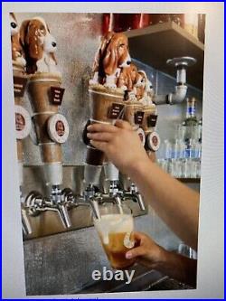 HAPPY BASSET GRACIE AND FRECKLES HOPPY BASSET IPA draft beer tap handle. KANSAS