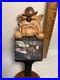 HIDEOUT BREWING SMUGGLERS HAZELNUT STOUT BULLDOG draft beer tap handle. MICHIGAN