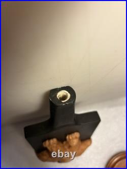 HIDEOUT BREWING SMUGGLERS HAZELNUT STOUT BULLDOG draft beer tap handle. MICHIGAN