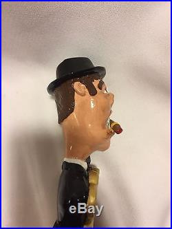 HIDEOUT Chocolate Peanut Butter Gangster Figural Beer Tap Handle Michigan