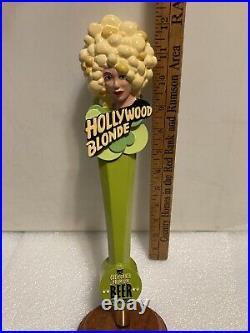 HOLLYWOOD BLONDE CALIFORNIAS PREMIUM draft beer tap handle. CALIFORNIA