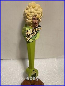 HOLLYWOOD BLONDE CALIFORNIAS PREMIUM draft beer tap handle. CALIFORNIA