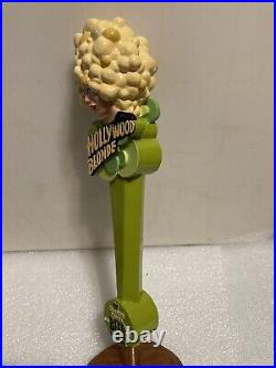 HOLLYWOOD BLONDE CALIFORNIAS PREMIUM draft beer tap handle. CALIFORNIA