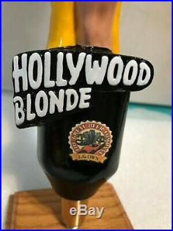 HOLLYWOOD BLONDE bombshell beer tap handle. California