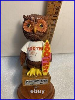HOOTERS COLORED OWL 20TH ANNIVERSARY BOBBLEHEAD Draft beer tap handle. FLORIDA HOOTERS COLORED OWL 20TH ANNIVERSARY BOBBLEHEAD Draft beer tap handle. FLORIDA