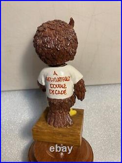 HOOTERS COLORED OWL 20TH ANNIVERSARY BOBBLEHEAD Draft beer tap handle. FLORIDA