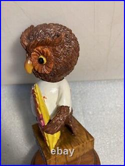 HOOTERS COLORED OWL 20TH ANNIVERSARY BOBBLEHEAD Draft beer tap handle. FLORIDA