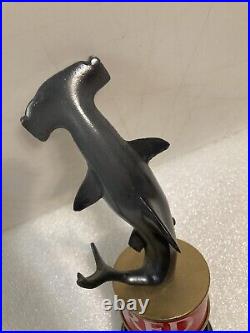 HOPS GRILL AND BREWHOUSE RED HAMMERHEAD SHARK draft beer tap handle. FLORIDA