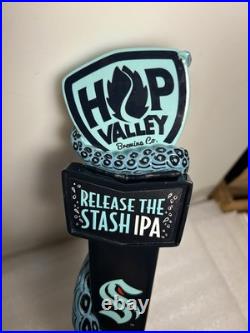 HOP VALLEY BREWING SEATTLE KRAKEN RELEASE THE STASH beer tap handle CALIFORNIA