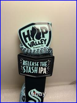 HOP VALLEY BREWING SEATTLE KRAKEN RELEASE THE STASH beer tap handle CALIFORNIA