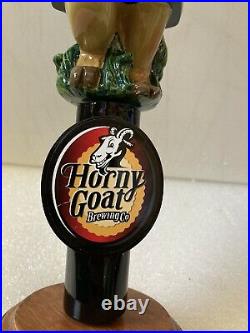 HORNY GOAT TANGO DELTA TANGERINE IPA draft beer tap handle. WISCONSIN