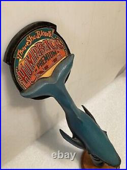 HUMPBACK BREWING PREMIUM ALE HUMPBACK WHALE draft beer tap handle. CALIFORNIA