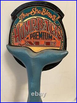 HUMPBACK BREWING PREMIUM ALE HUMPBACK WHALE draft beer tap handle. CALIFORNIA