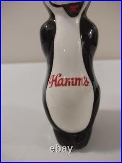 Hamms Beer Porcelain Bear Double Sided Tap Handle VTG 1970's RARE Man Cave Decor