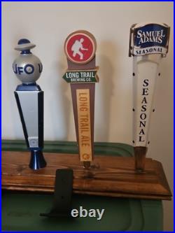 Handmade 5 Tap Beer Tap Handle Shelf With Taps And Mounting Brackets