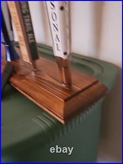 Handmade 5 Tap Beer Tap Handle Shelf With Taps And Mounting Brackets