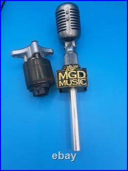 Hard To Find Miller MGD Music Original Microphone Beer Tap Handle New In Box
