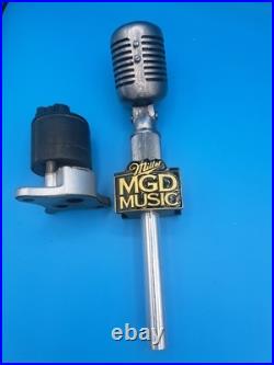 Hard To Find Miller MGD Music Original Microphone Beer Tap Handle New In Box