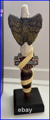 Harley-Davidson Live To Ride- Eagle Shield Beer Tap Handle 9.75 NEW