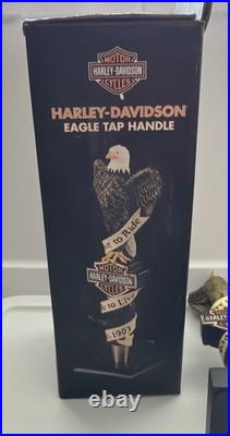 Harley-Davidson Live To Ride- Eagle Shield Beer Tap Handle 9.75 NEW