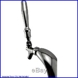 Heavy Weight Long Chrome Faucet Tap Handle Kegerator Draft Beer Bar Lever Knob