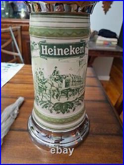 Heineken Beer Tap Draft Ceramic Tower New In Box