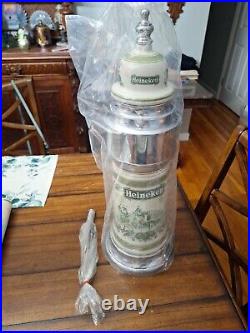 Heineken Beer Tap Draft Ceramic Tower New In Box