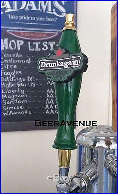 Heineken DRUNK AGAIN custom kegerator draft beer tap handle NEW