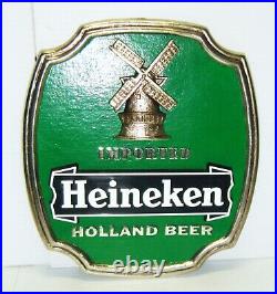 Heineken Lot 4 Tap Handles & 1 Sign