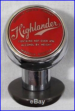 Highlander Beer Ball Knob Tap Handle Missoula, Montana