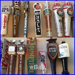 Highly Collectible lot of 14 beer tap handles handle tapper knob keg bar pub